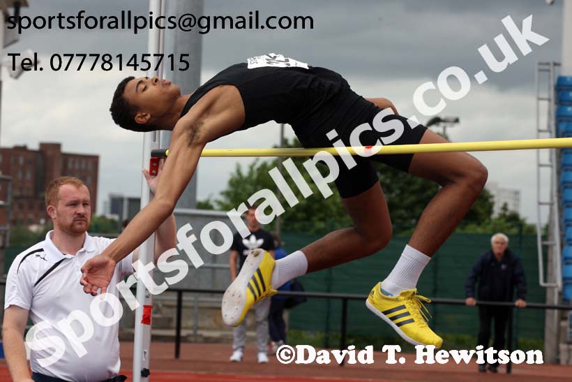 Mens under-20s high jump, Northern Senior and Under-20s Champs., SportsCity, Manchester. Photo: David T. Hewitson/Sports for All Pics